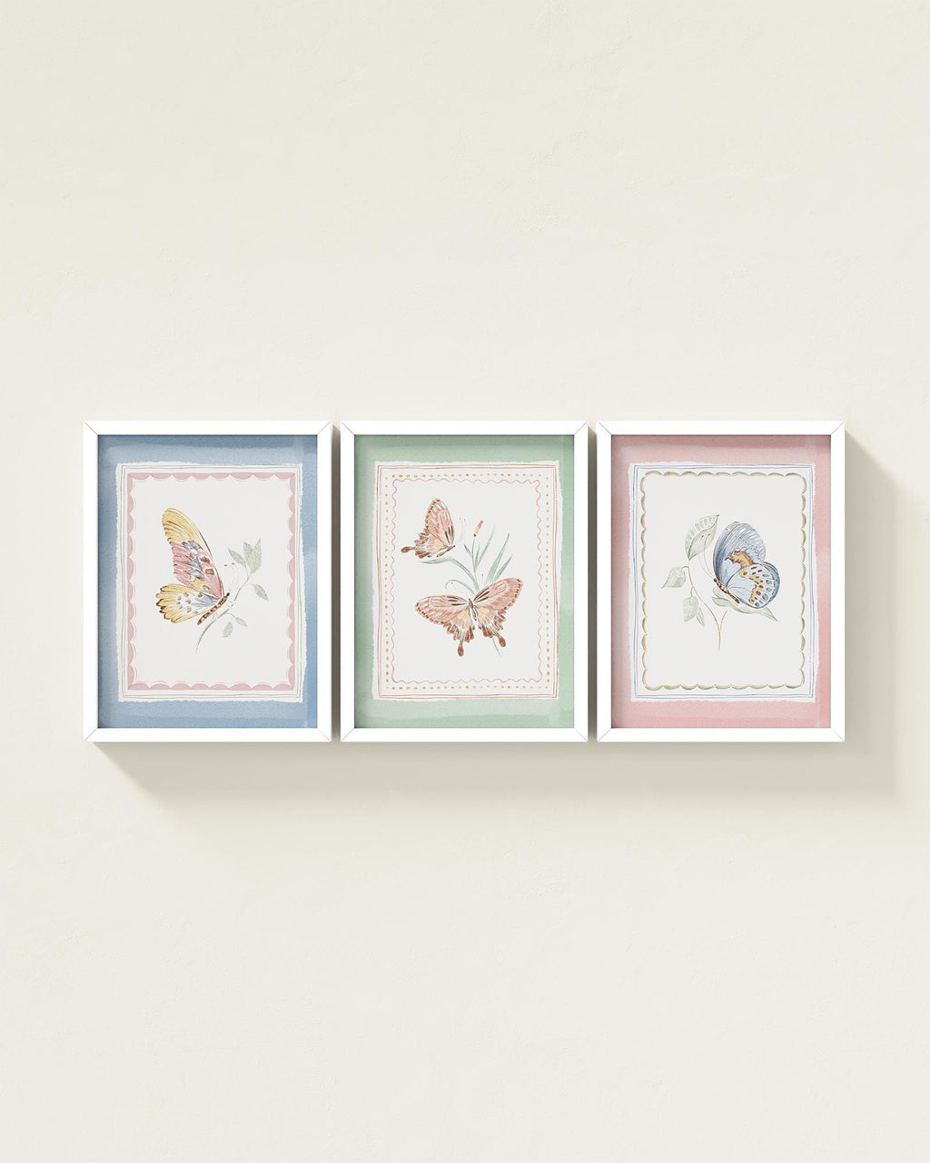 Butterfly Garden Framed Wall Art Set
