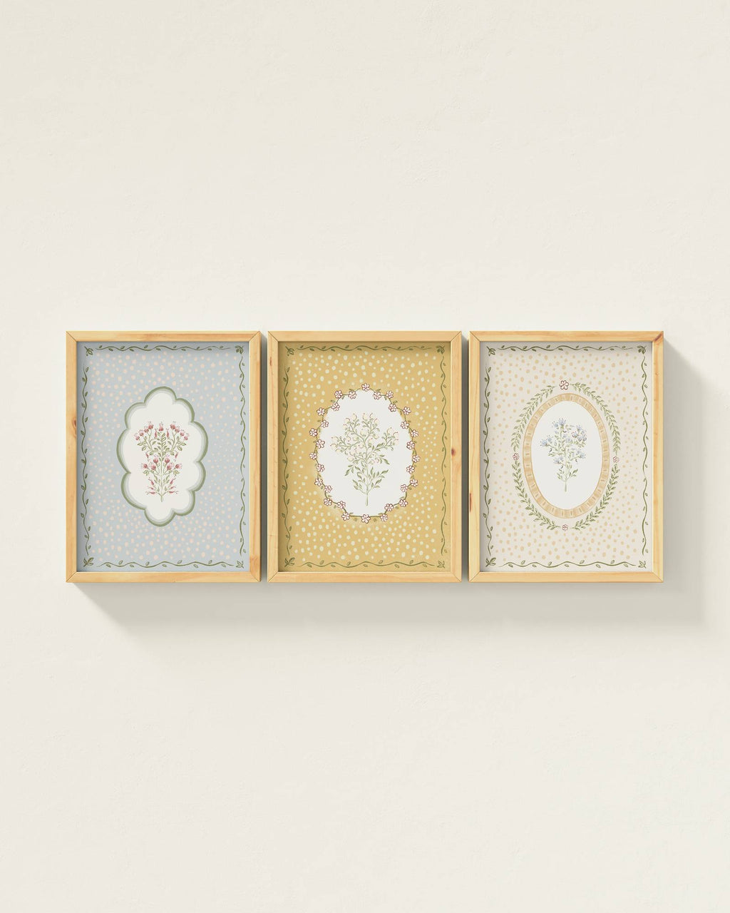 Fall Florals Wall Art Set