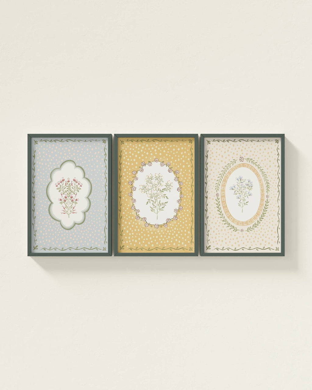 Fall Florals Wall Art Set