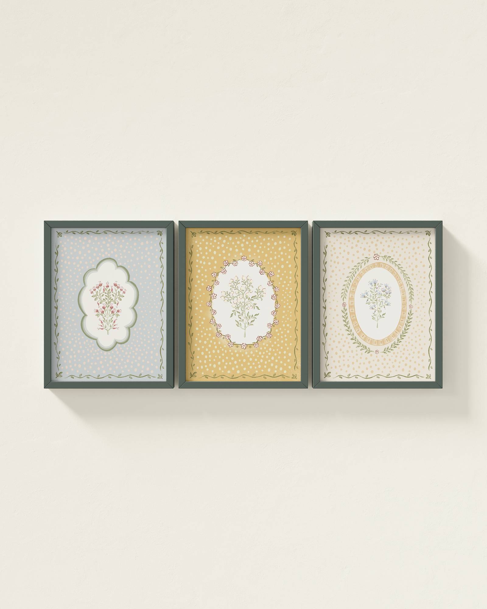 Fall Florals Wall Art Set