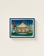 Carousel at Night Framed Wall Art