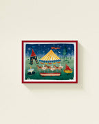 Carousel at Night Framed Wall Art
