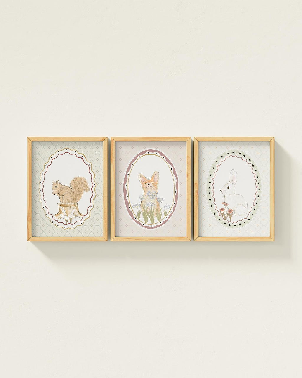 Meadow Friends Framed Wall Art Set