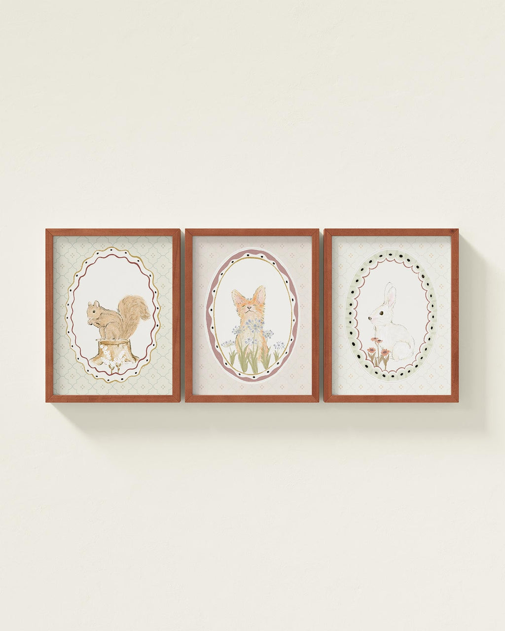 Meadow Friends Framed Wall Art Set