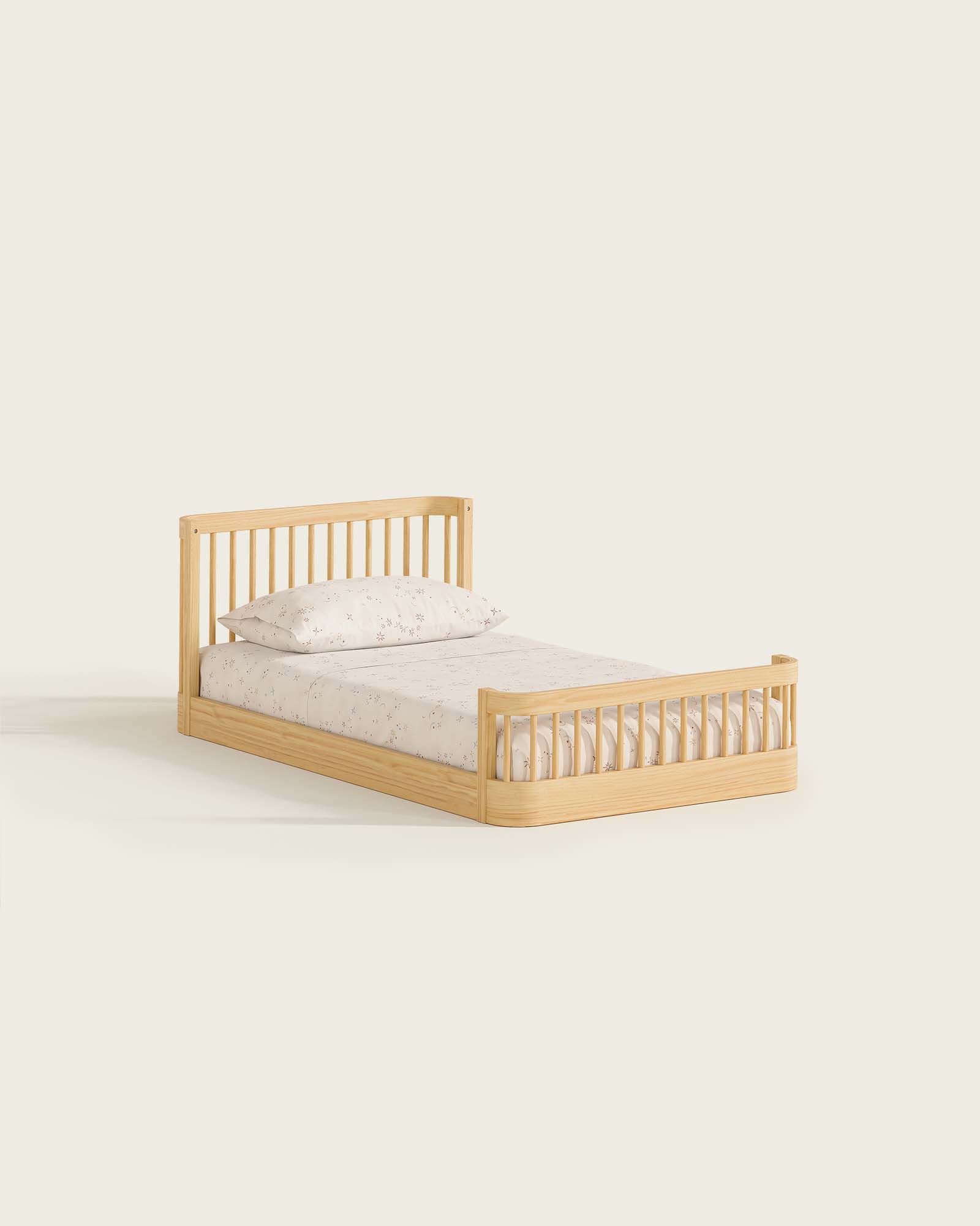 The Wave Kids Bed | Convertible Montessori Floor Bed to Twin