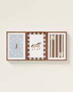 Palomino Horse Personalized Wall Art Set in Dawn