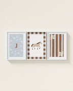 Palomino Horse Personalized Wall Art Set in Dawn