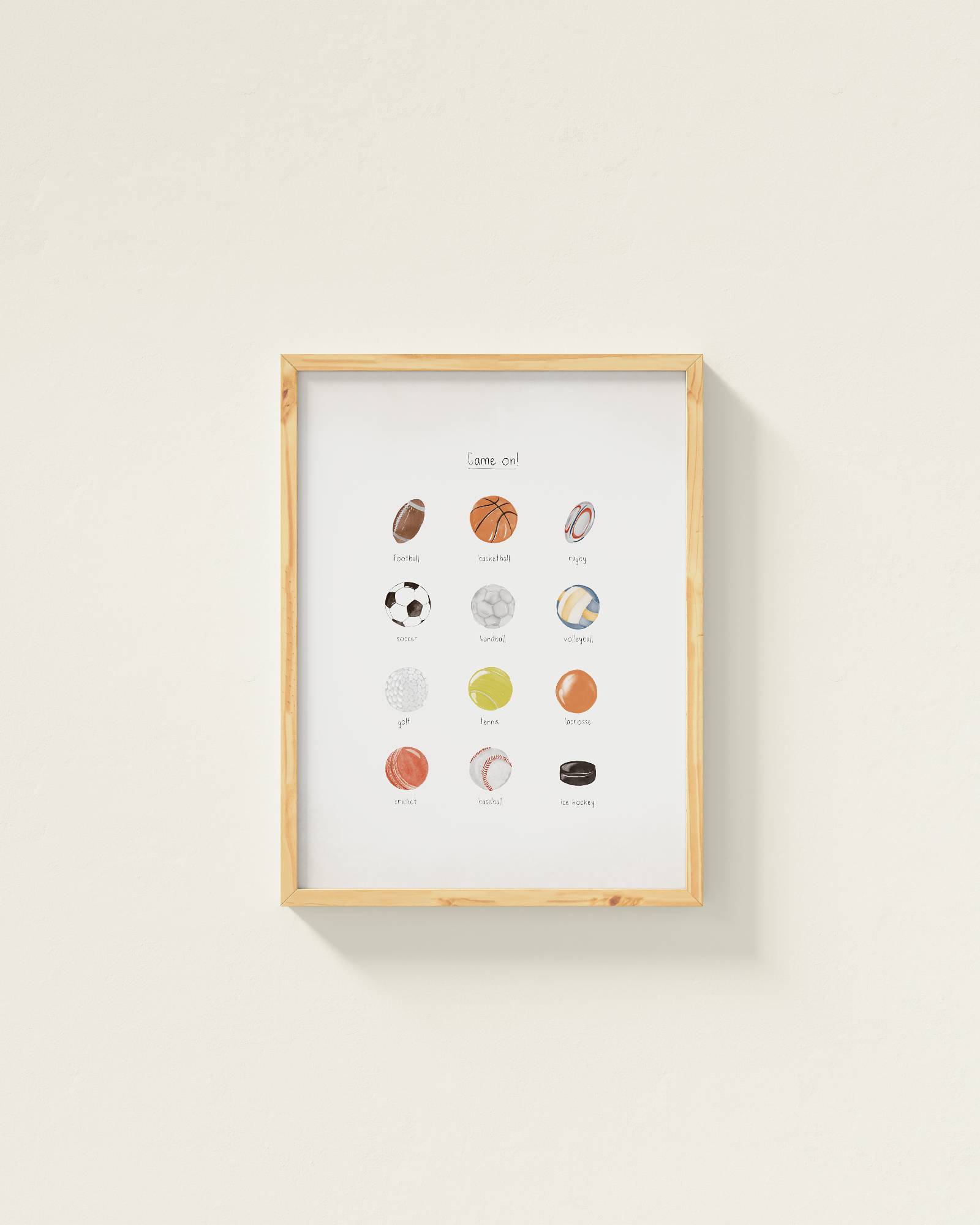 Play Ball Framed Wall Art