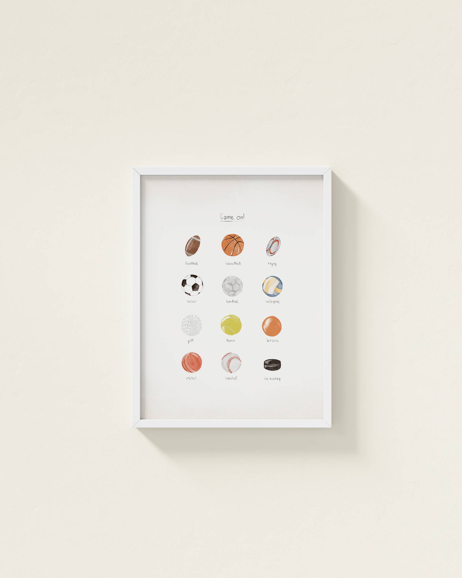 Play Ball Framed Wall Art