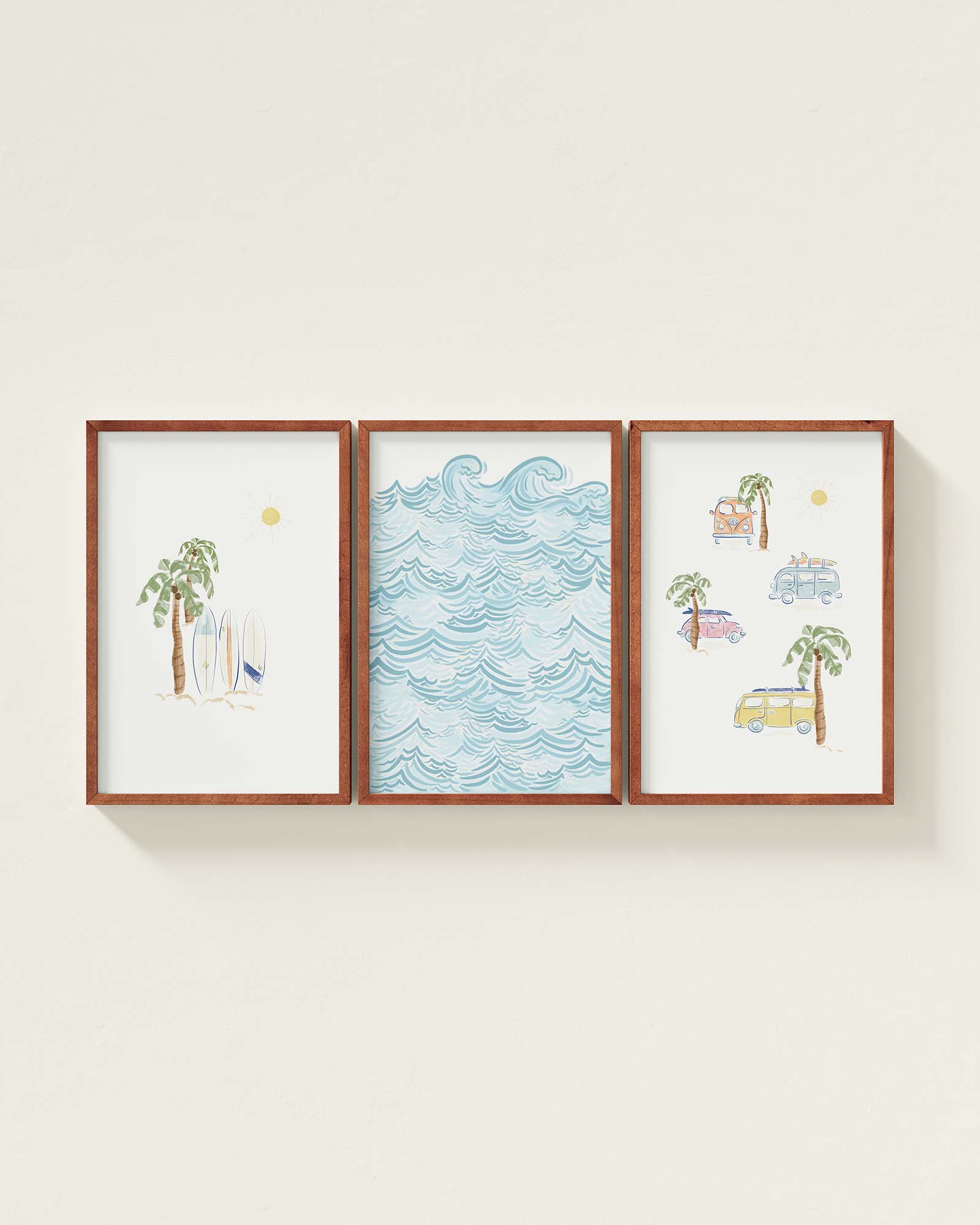 Surf’s Up Framed Wall Art Set