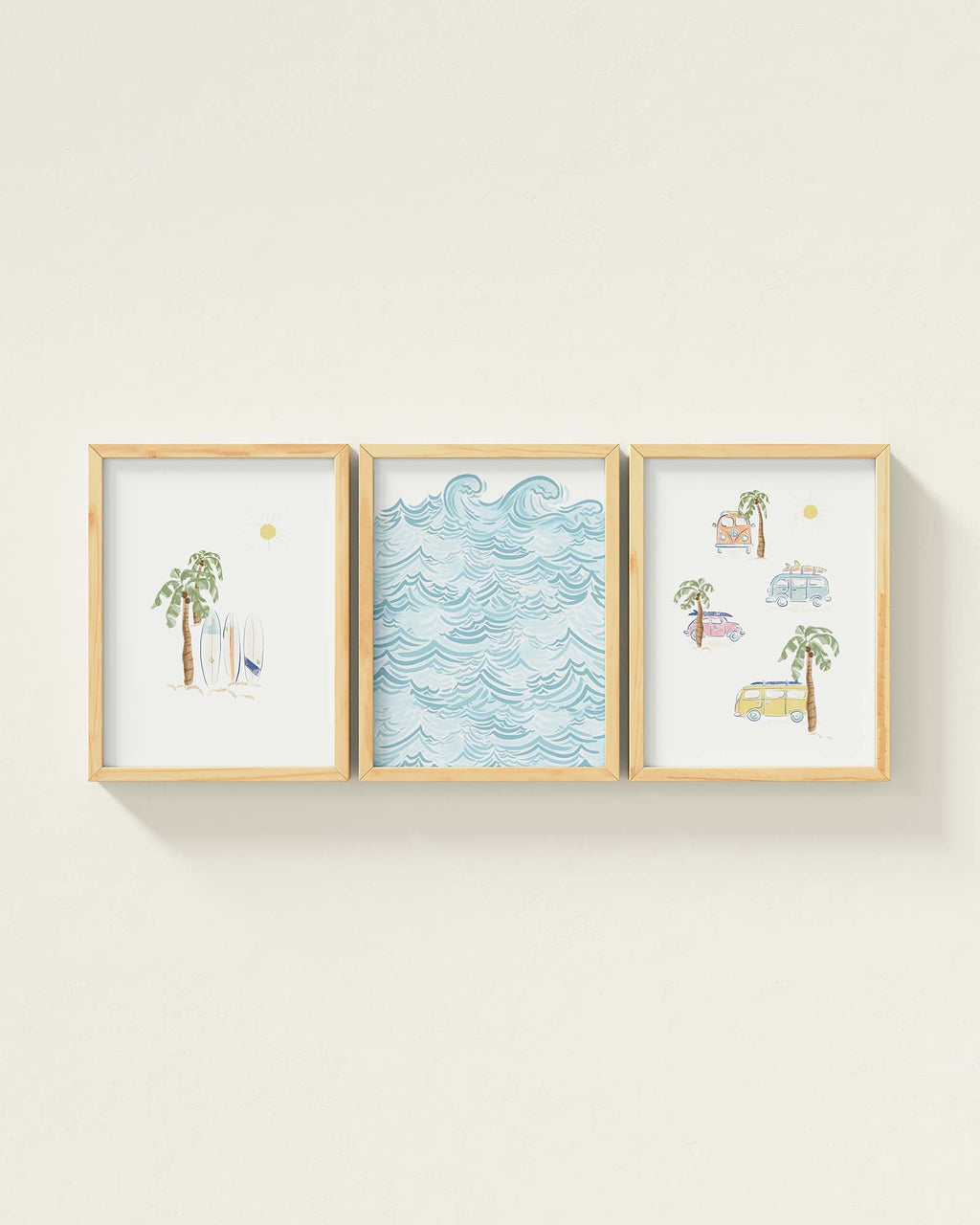Surf’s Up Framed Wall Art Set