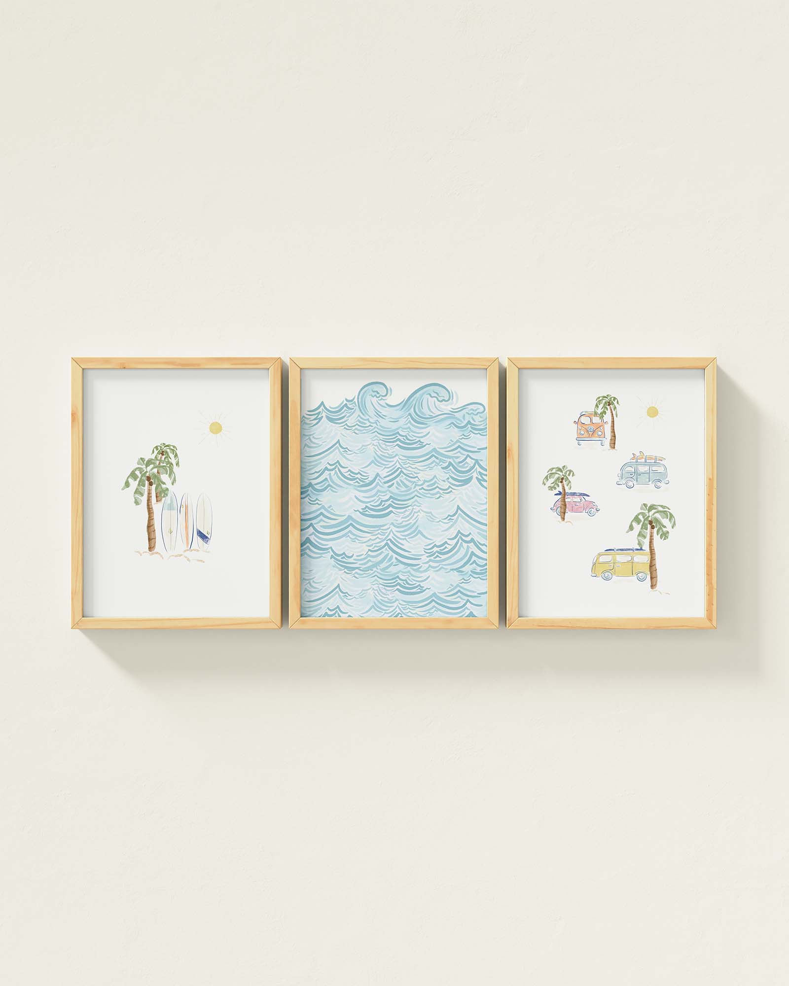 Surf’s Up Framed Wall Art Set