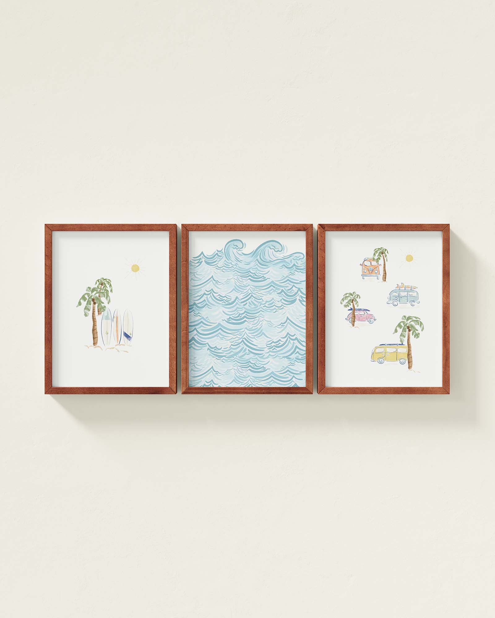 Surf’s Up Framed Wall Art Set