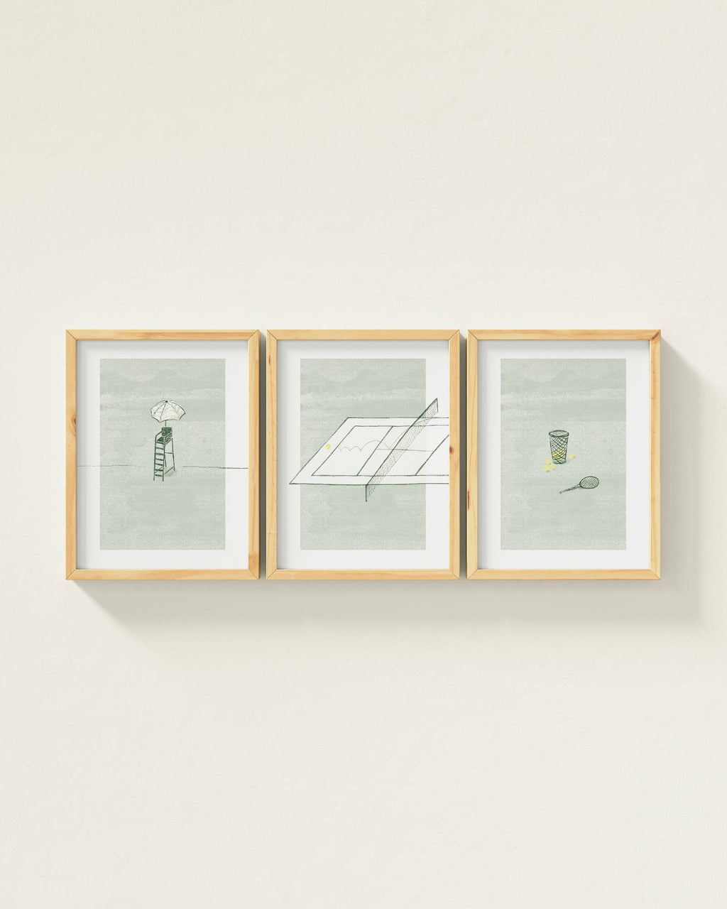 Tennis Ace Wall Art Set