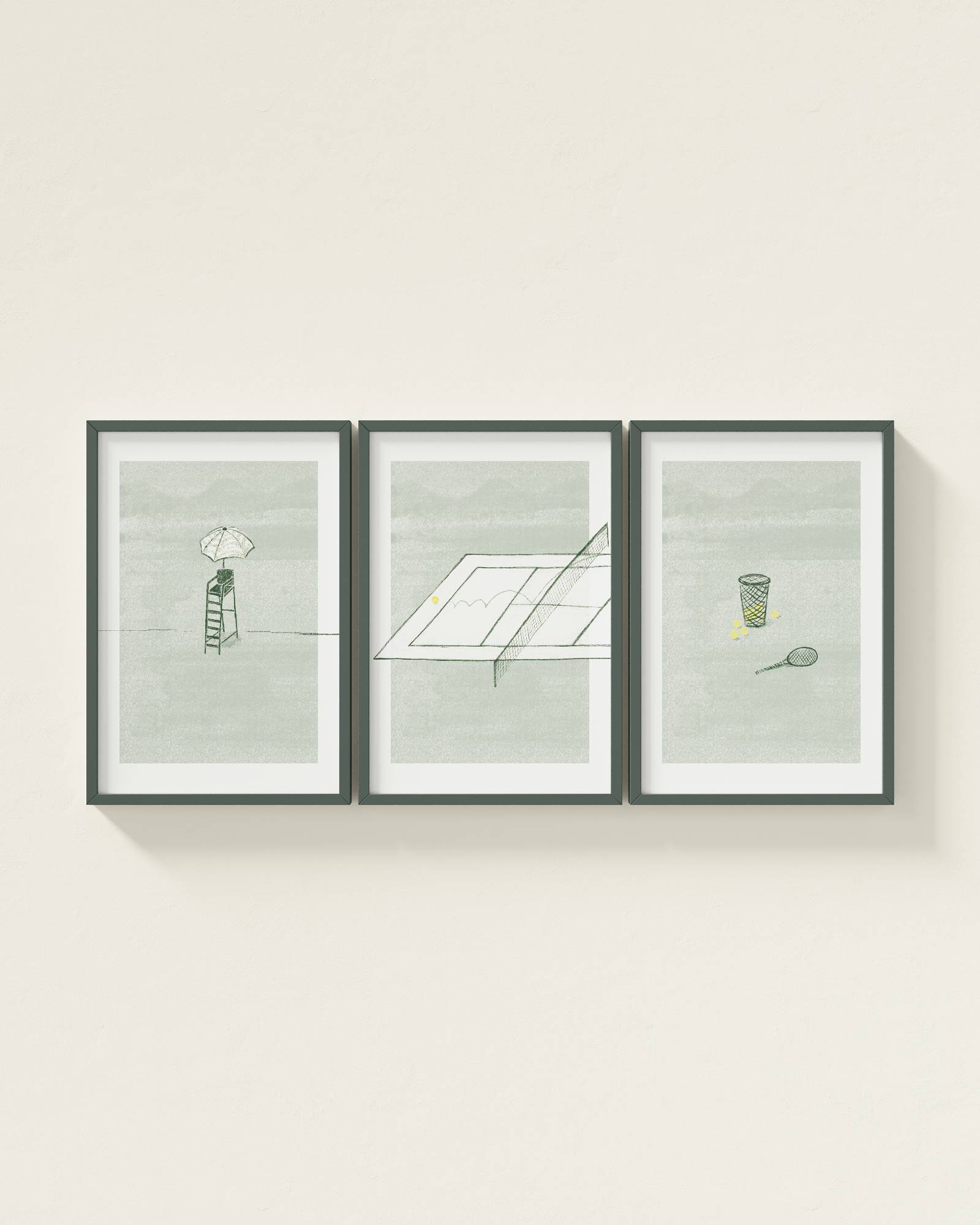 Tennis Ace Wall Art Set
