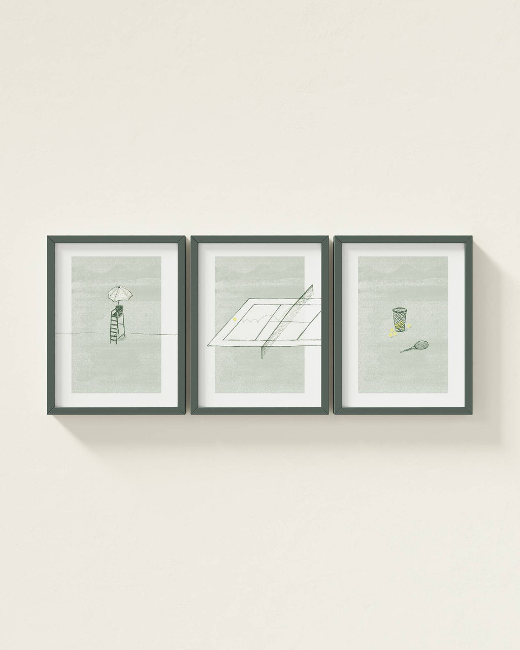 Tennis Ace Wall Art Set
