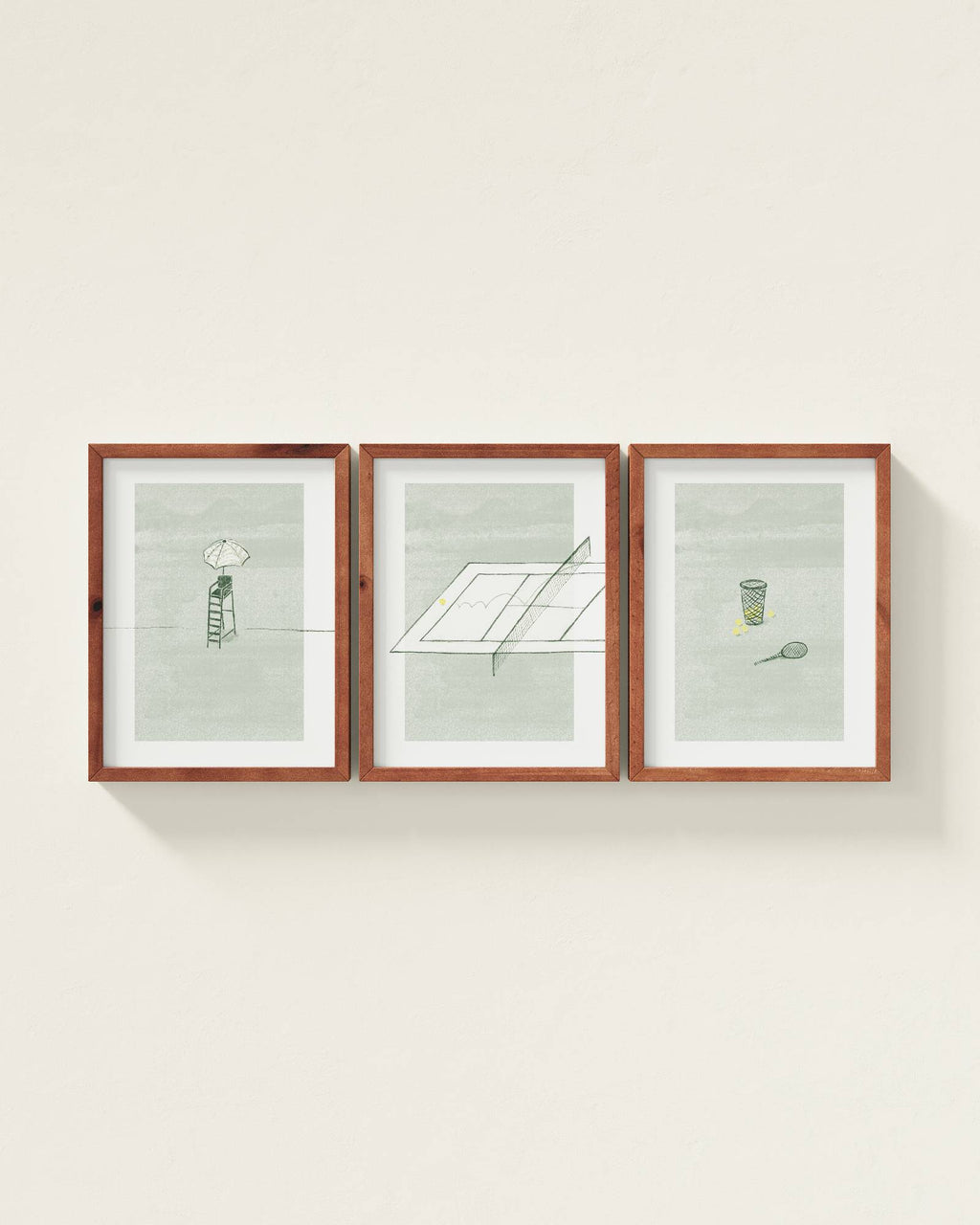 Tennis Ace Wall Art Set