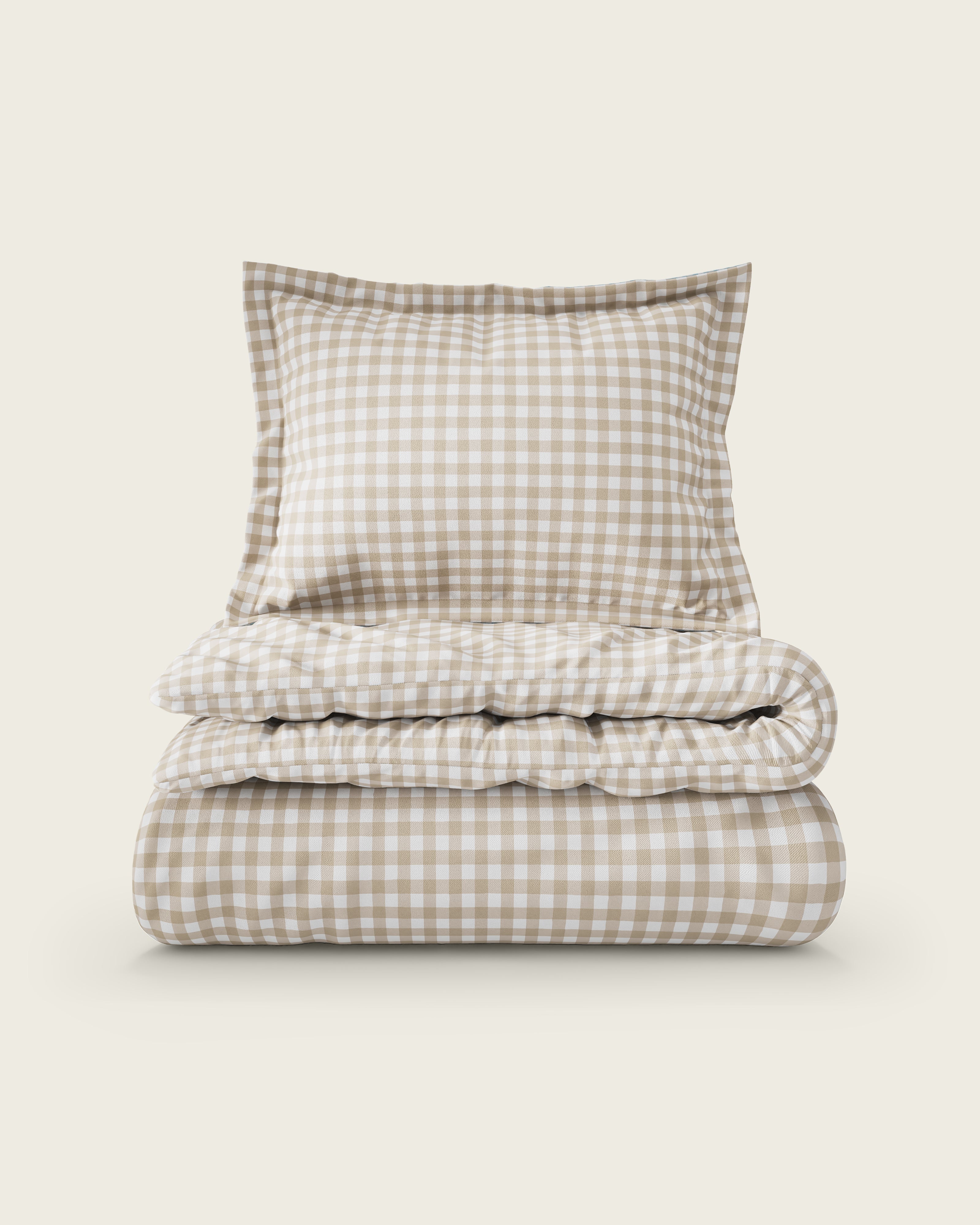 Gingham Twin Duvet Cover Set