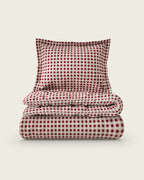 Gingham Twin Duvet Cover Set