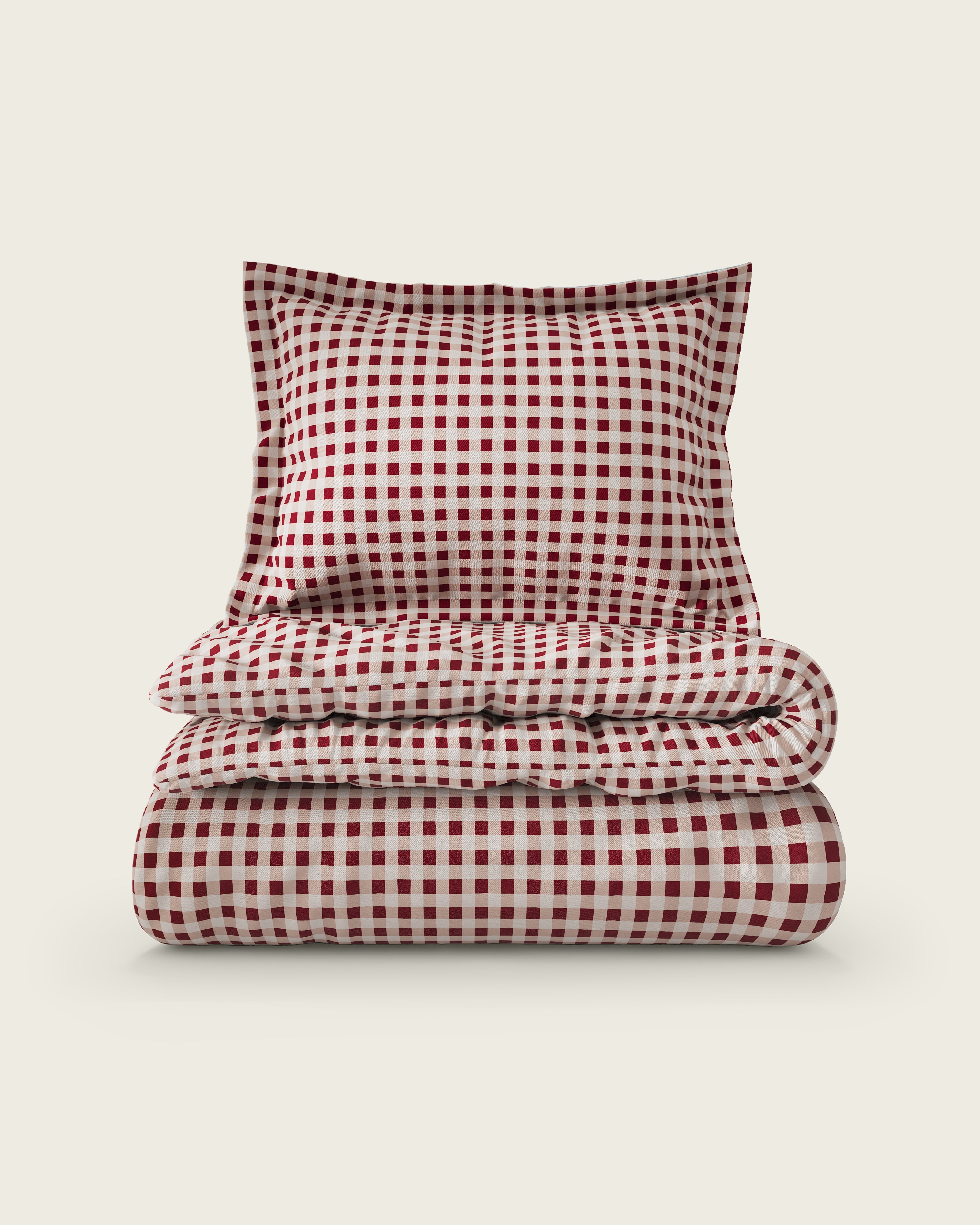 Gingham Twin Duvet Cover Set