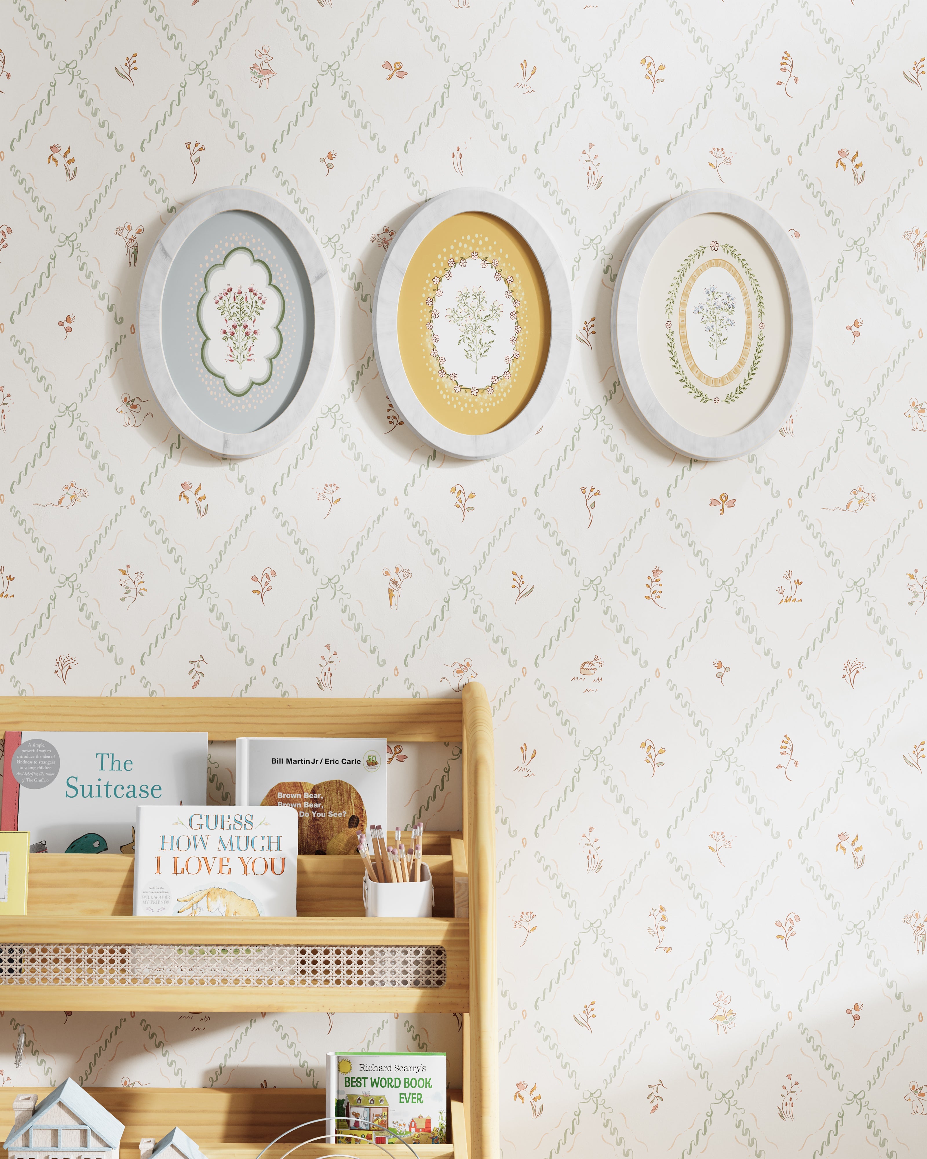 Fall Florals Oval Wall Art Set