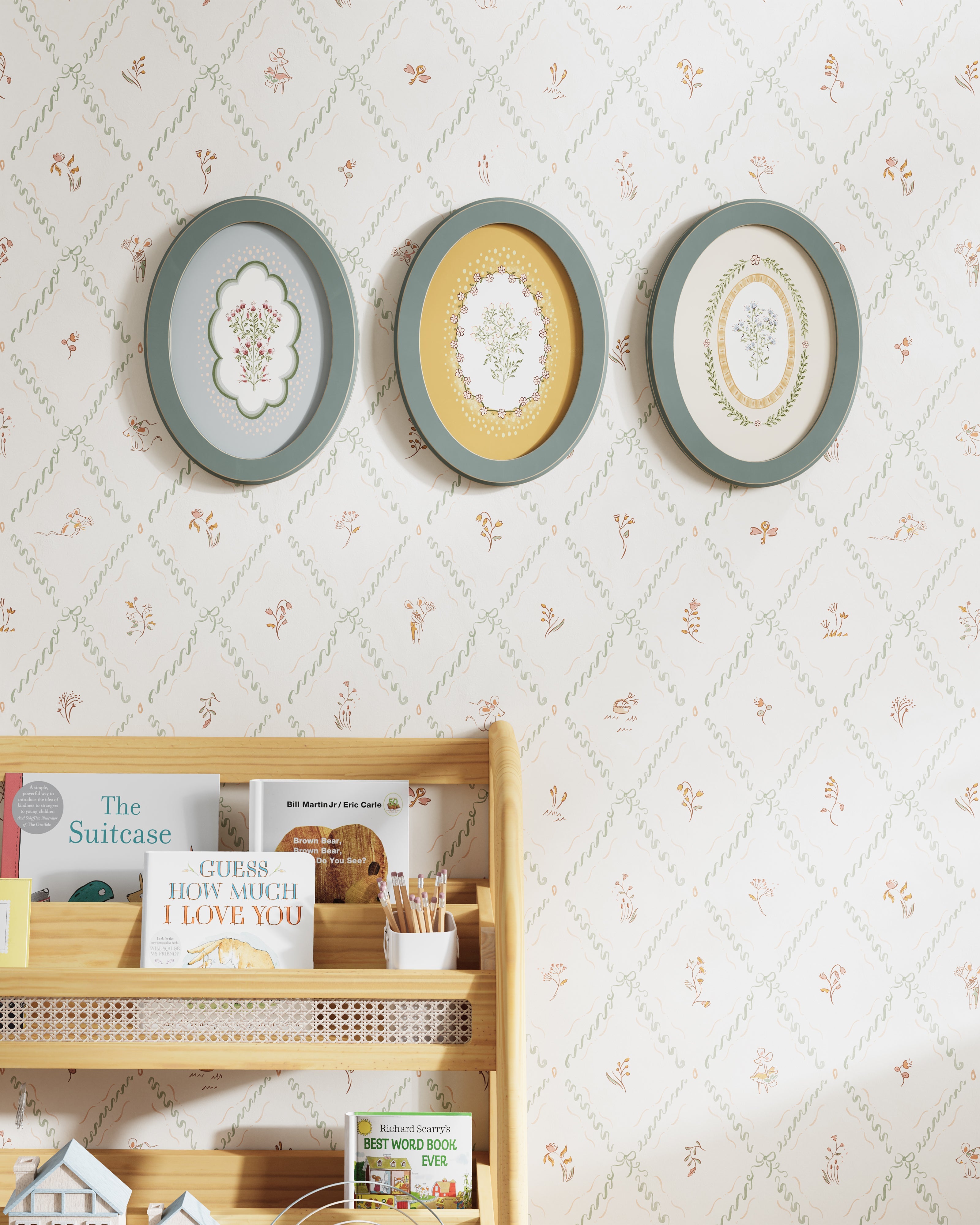 Fall Florals Oval Wall Art Set