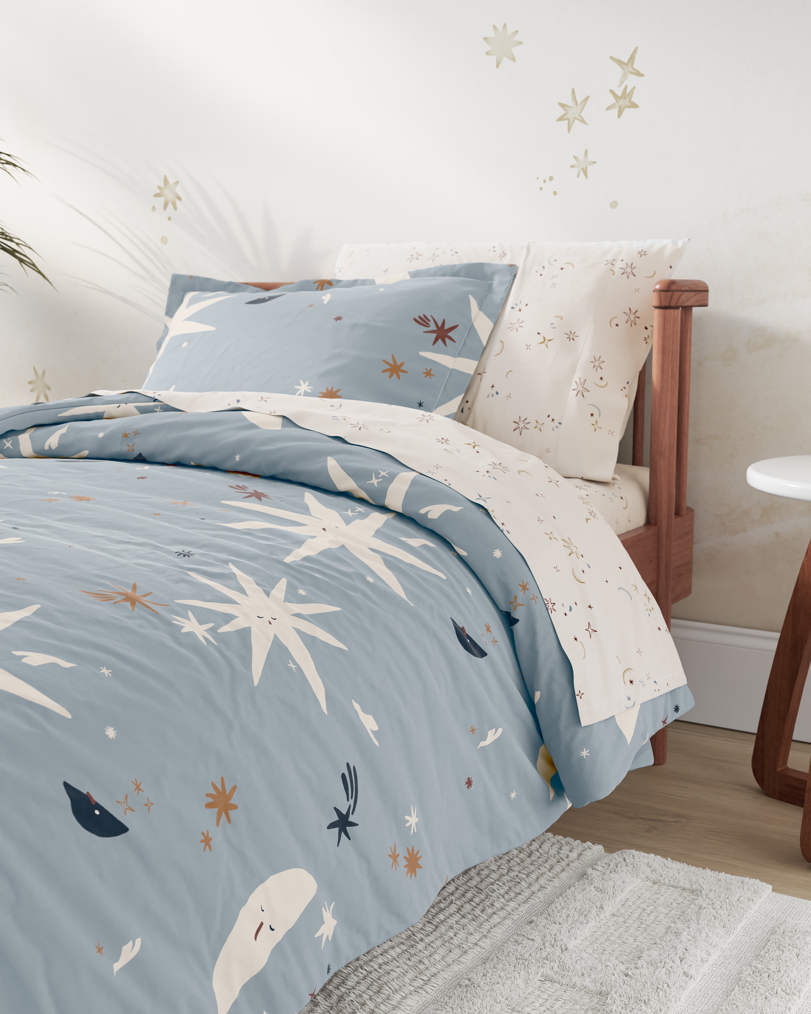 Folk Poetry Twin Duvet Cover Set