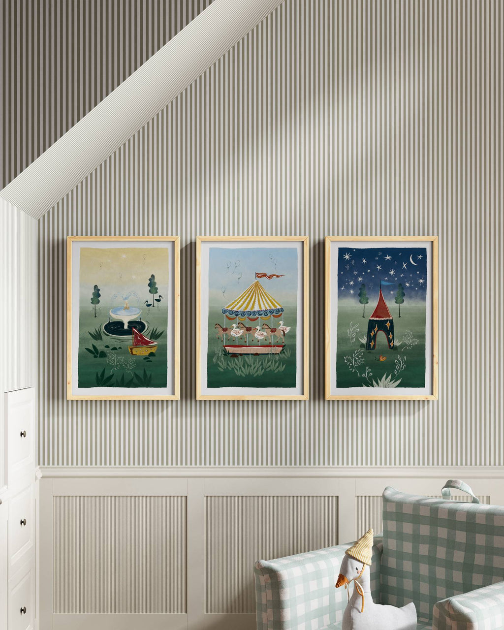 Parisian Park Wall Art Set