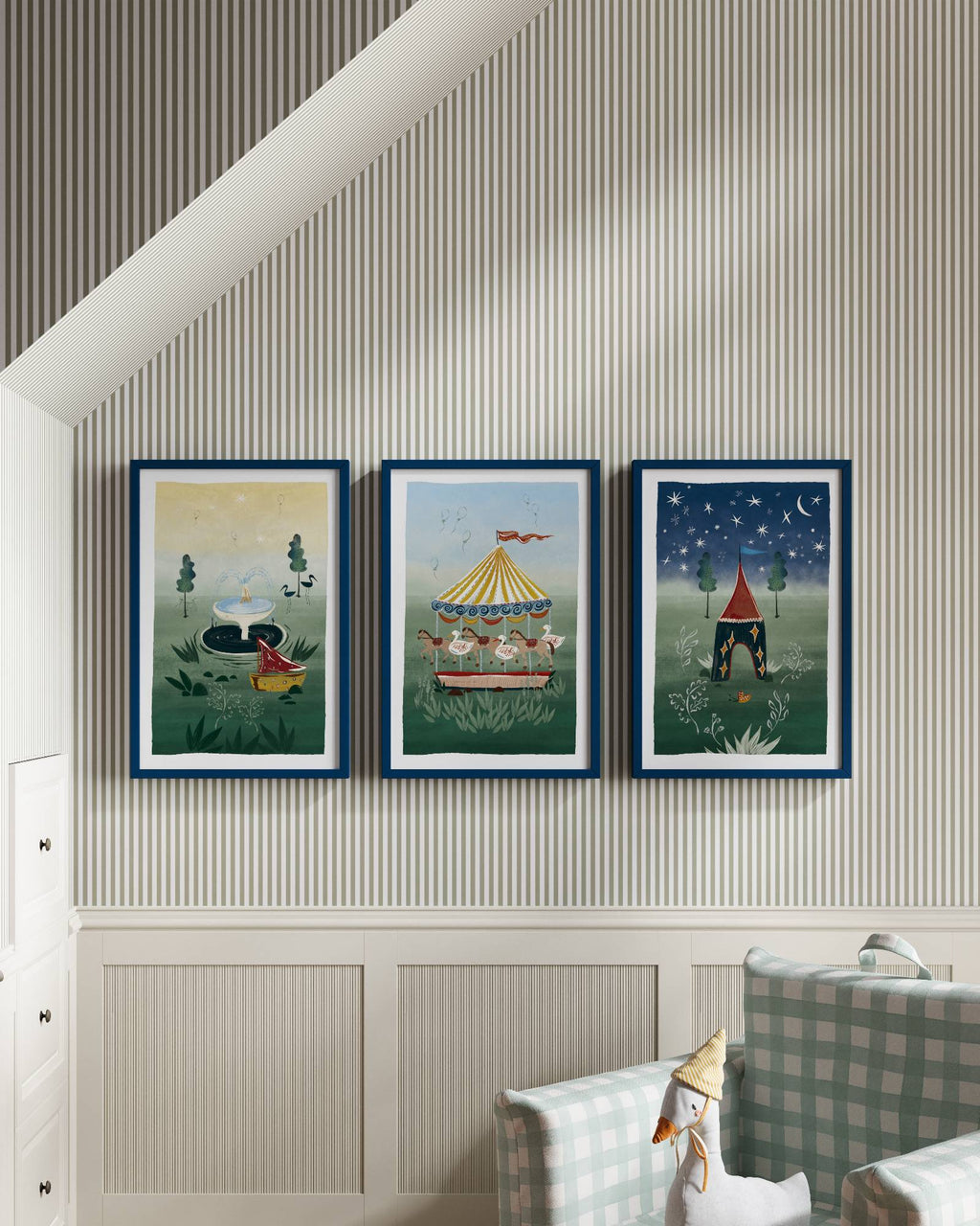 Parisian Park Wall Art Set