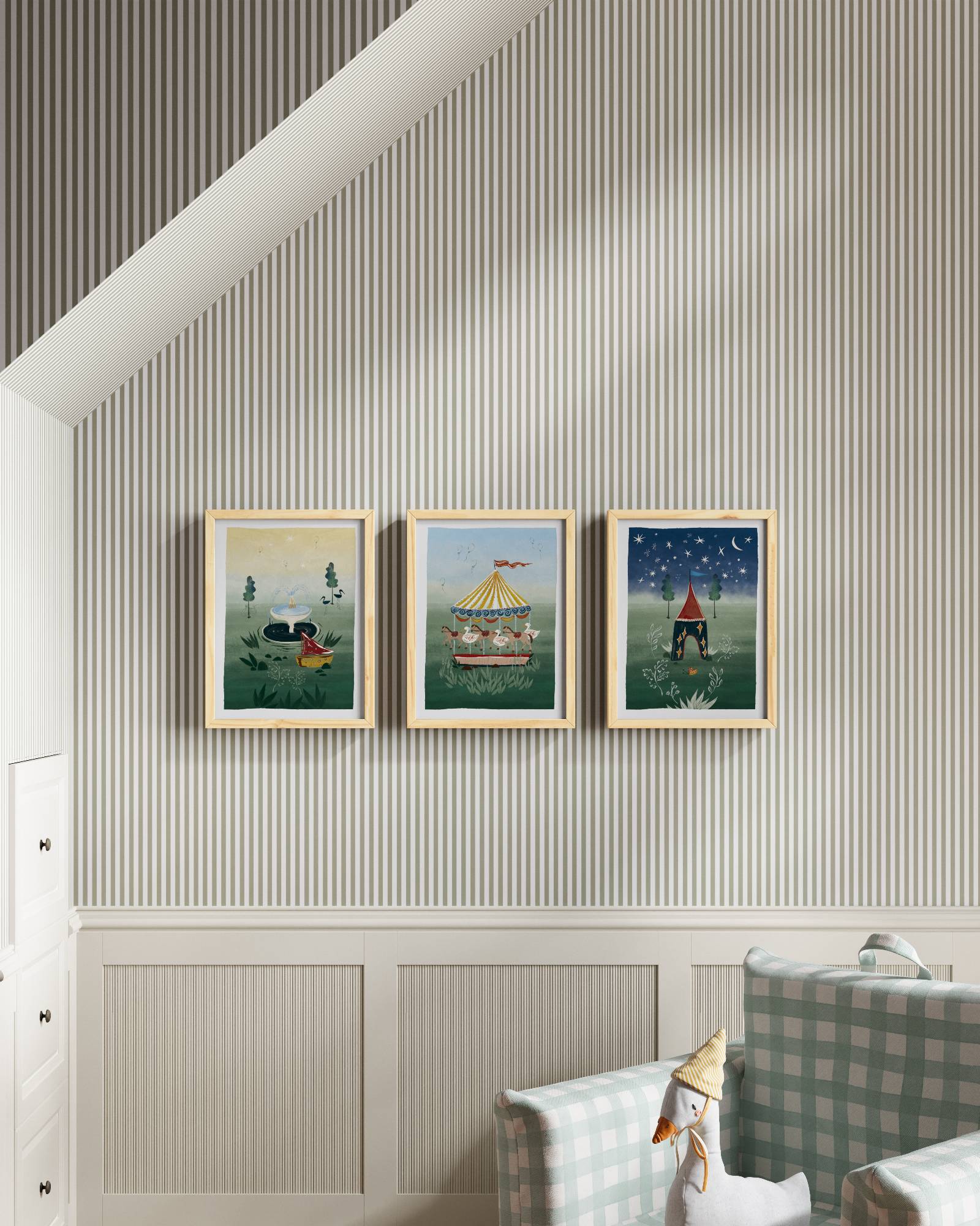 Parisian Park Wall Art Set