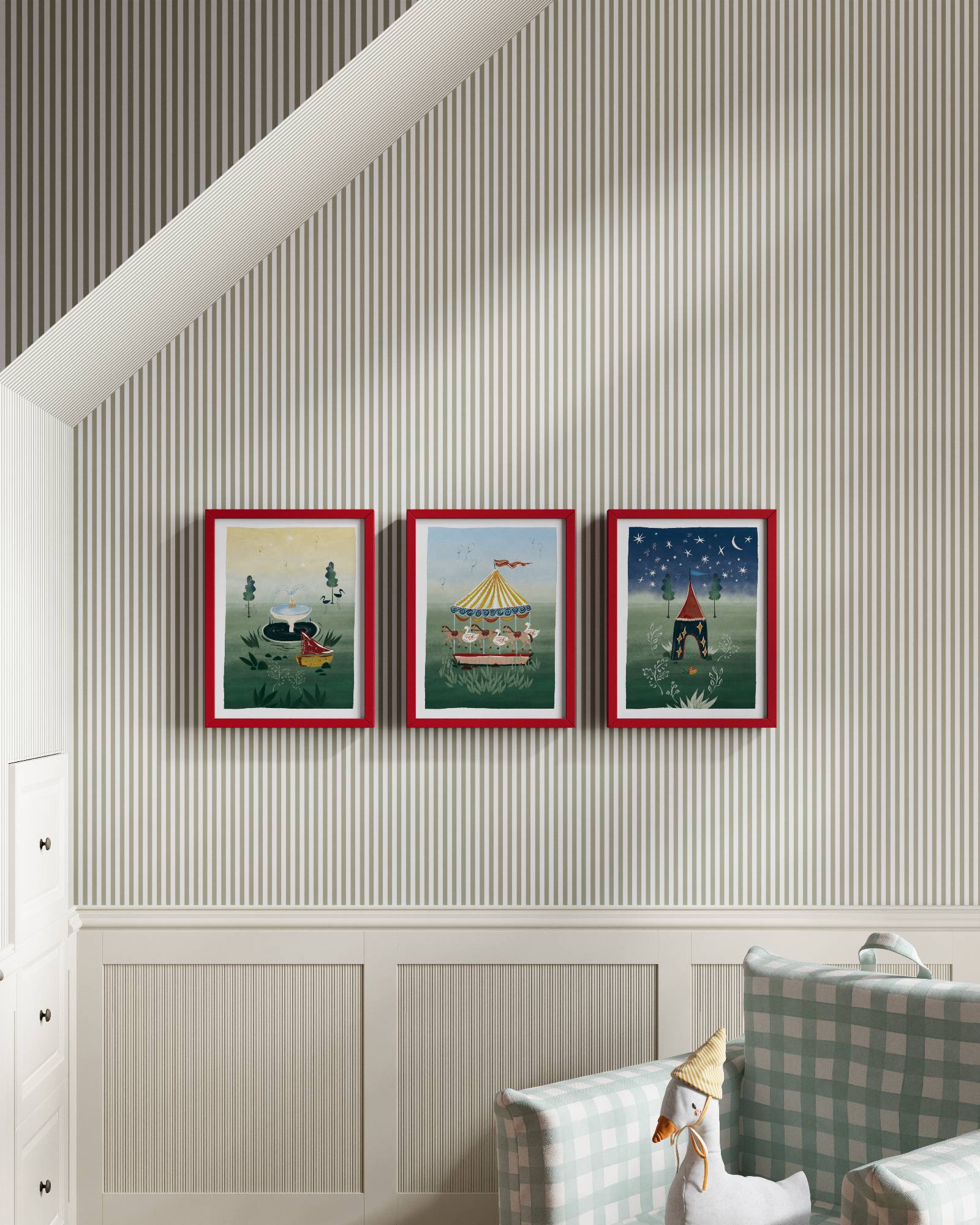 Parisian Park Wall Art Set