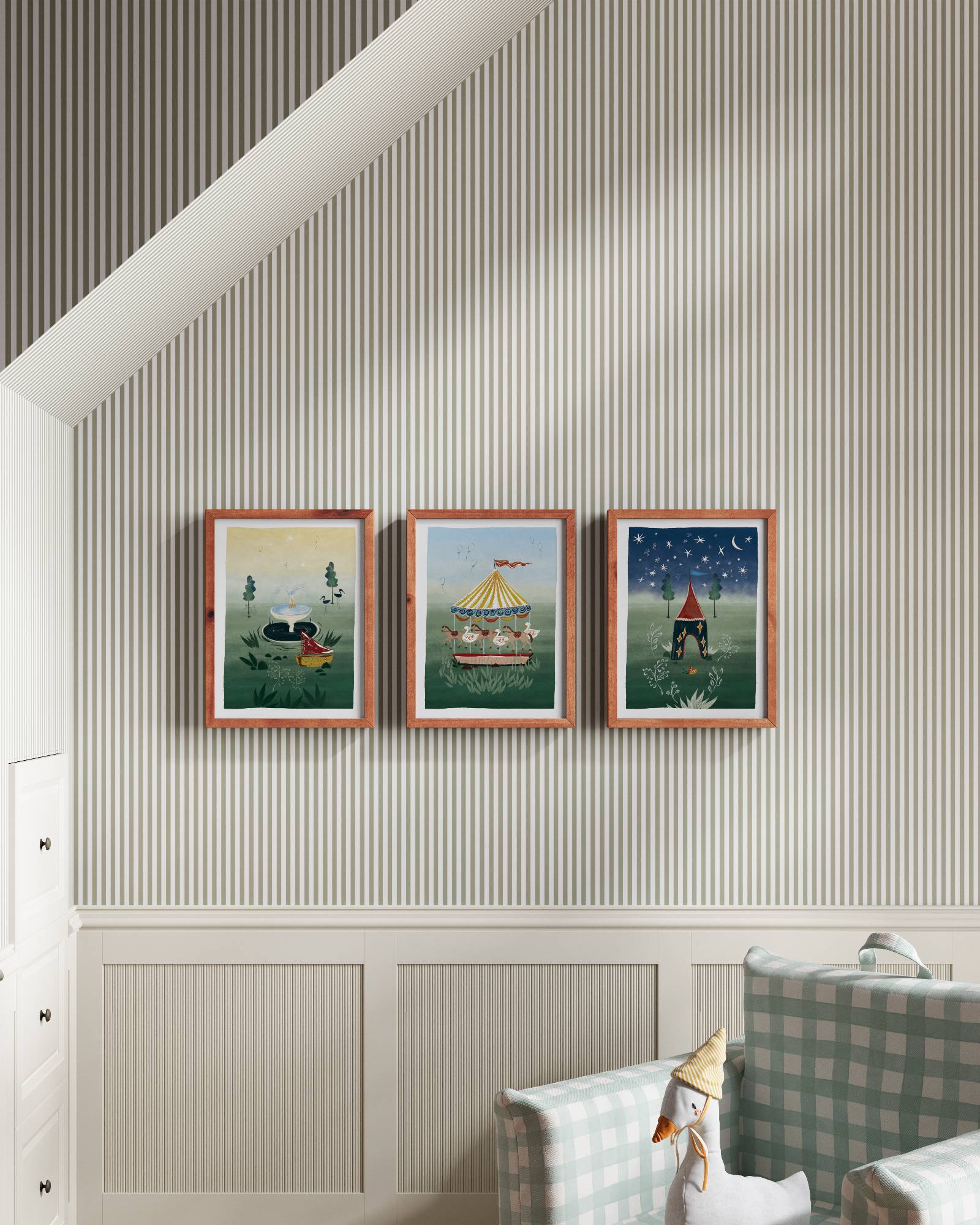 Parisian Park Wall Art Set