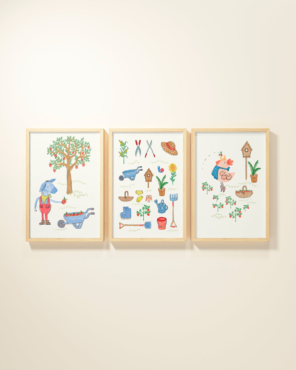 Friendly Farm Framed Wall Art Set
