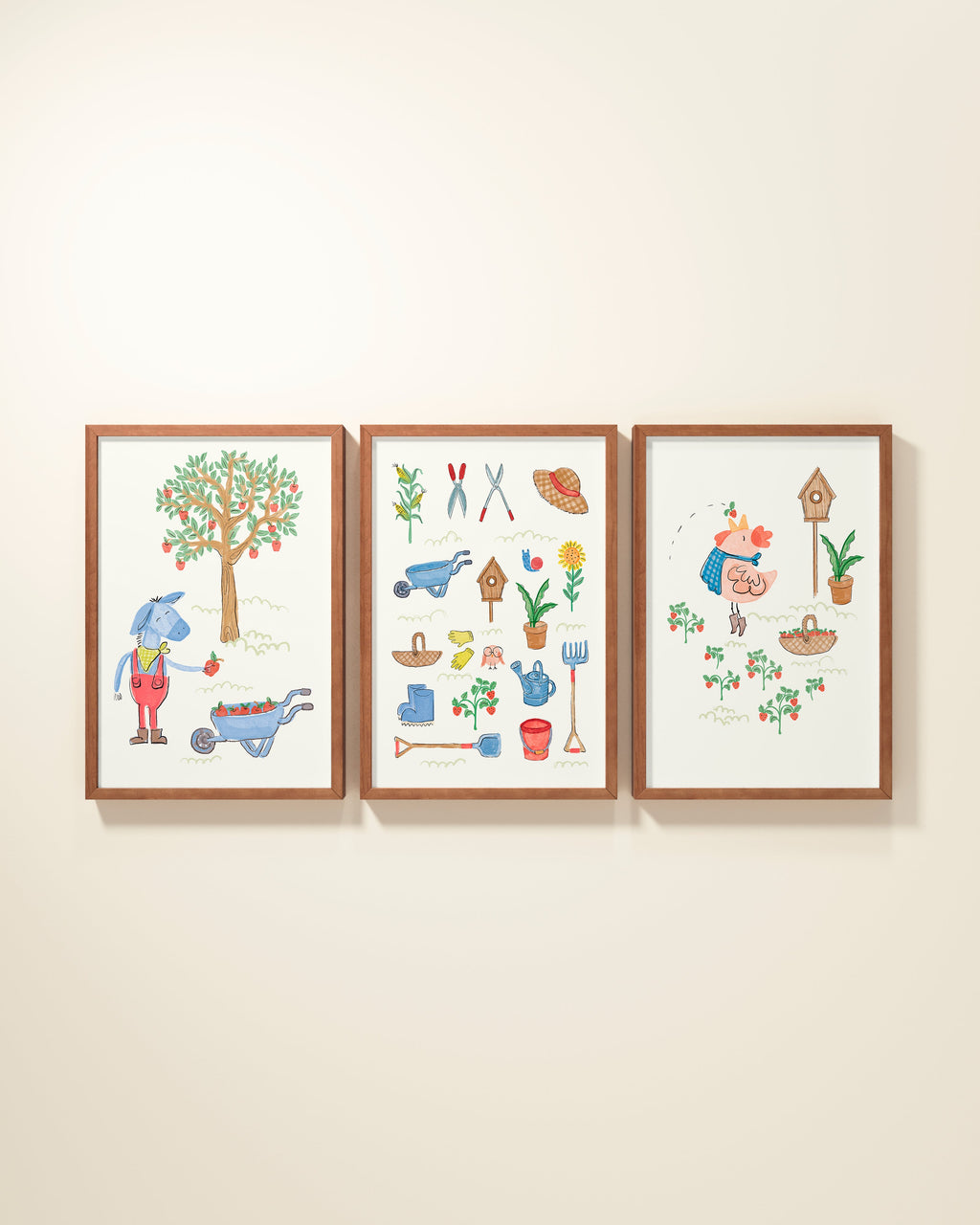 Friendly Farm Framed Wall Art Set