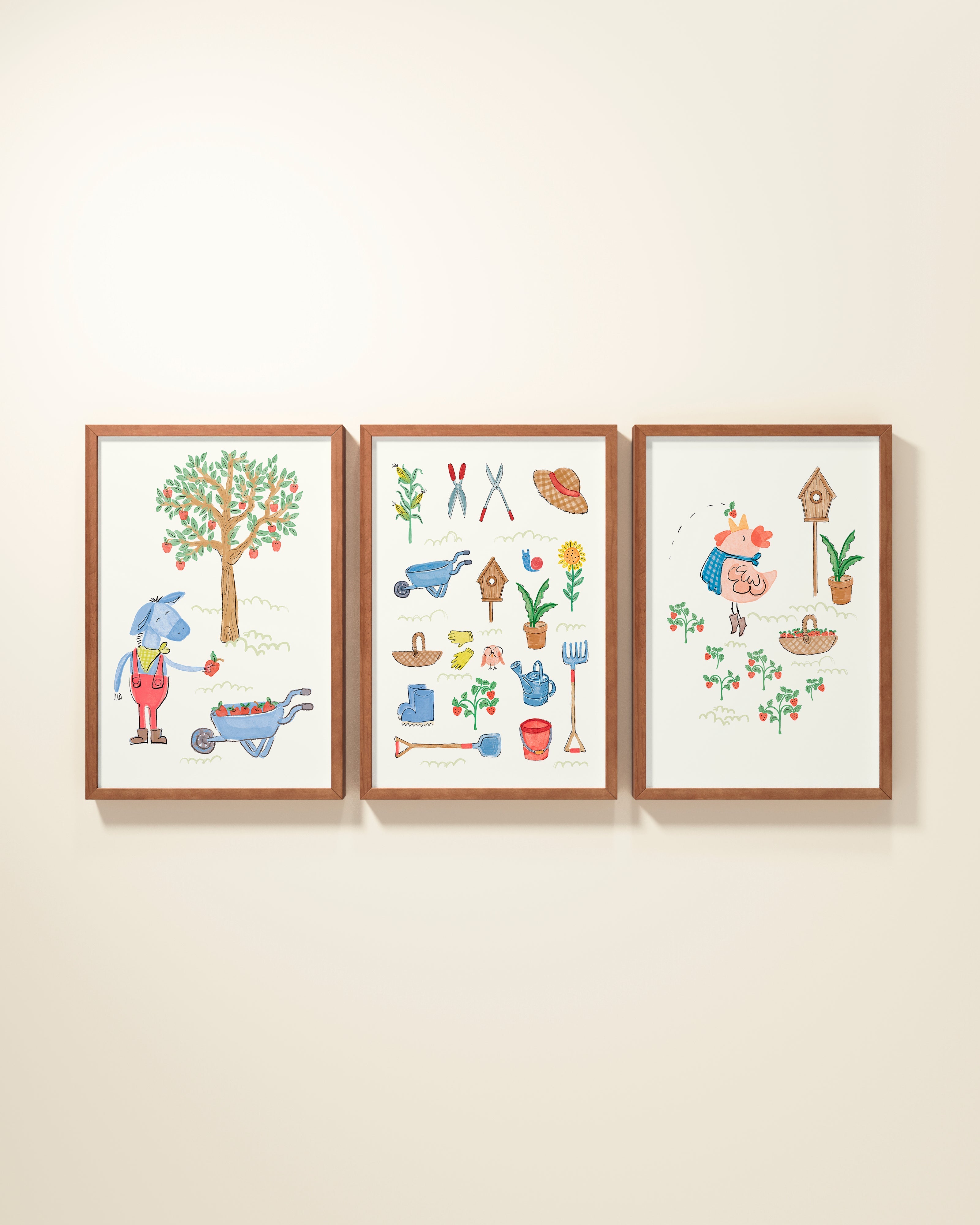 Friendly Farm Framed Wall Art Set