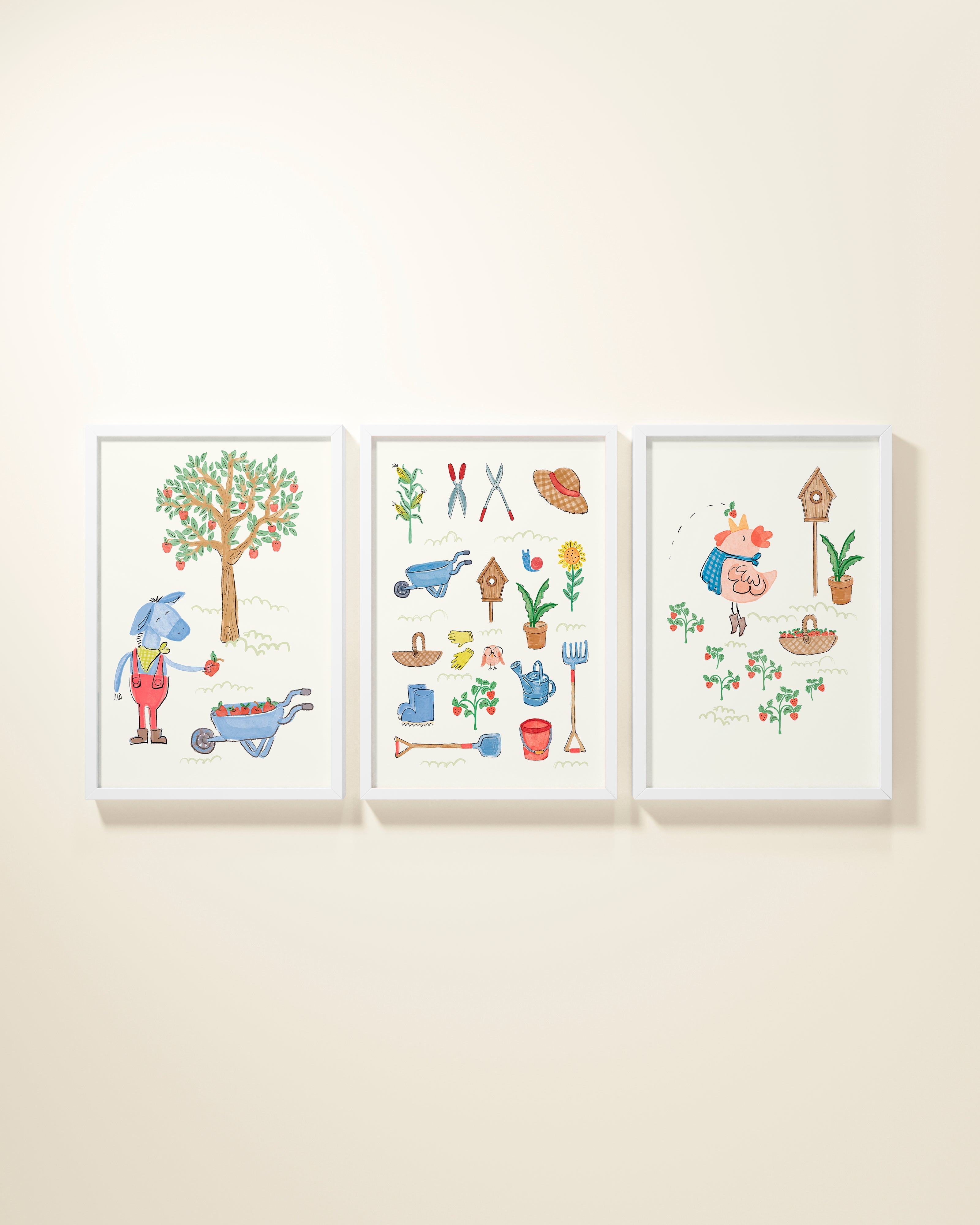 Friendly Farm Framed Wall Art Set