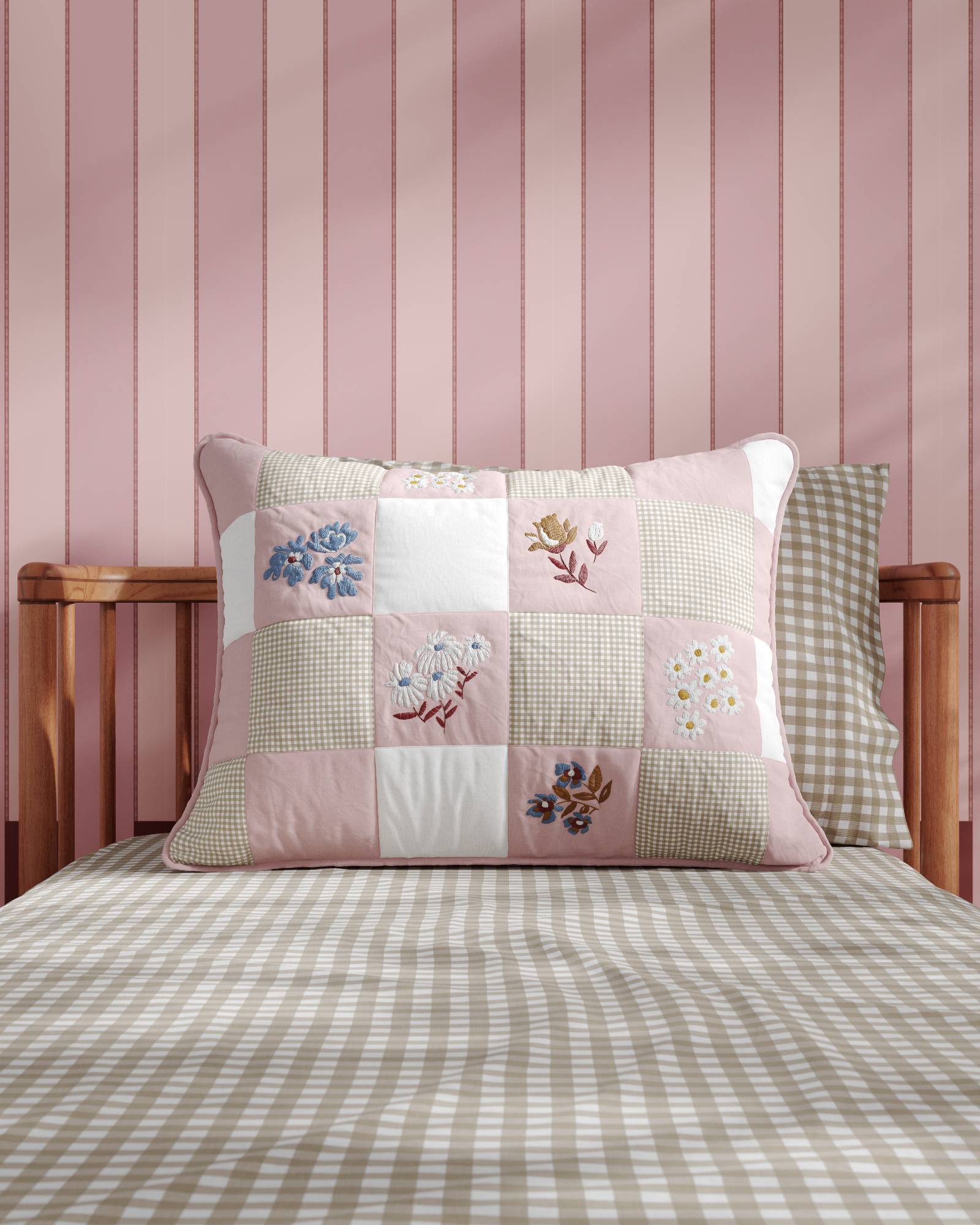 Wildflower Patchwork Twin Sham
