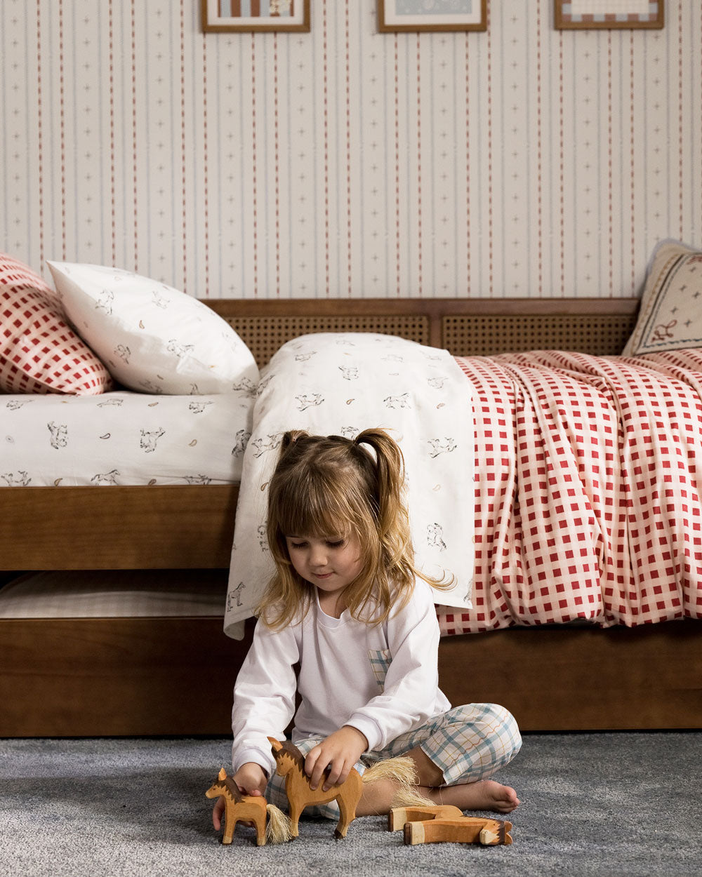 Gingham Twin Duvet Cover Set