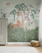 Lively Menagerie Wall Mural