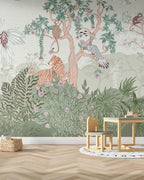 Lively Menagerie Wall Mural