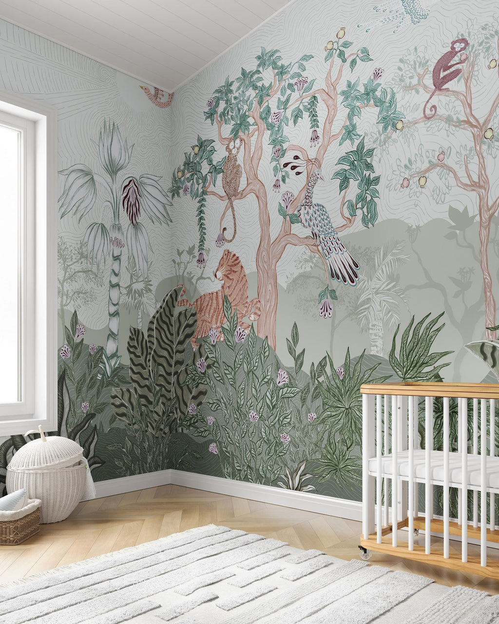 Lively Menagerie Wall Mural