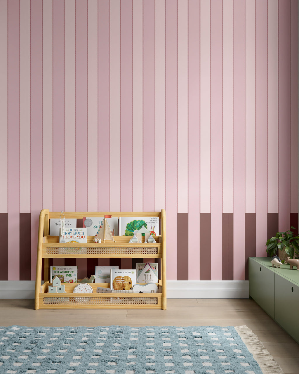 Dipped Stripe Wallpaper
