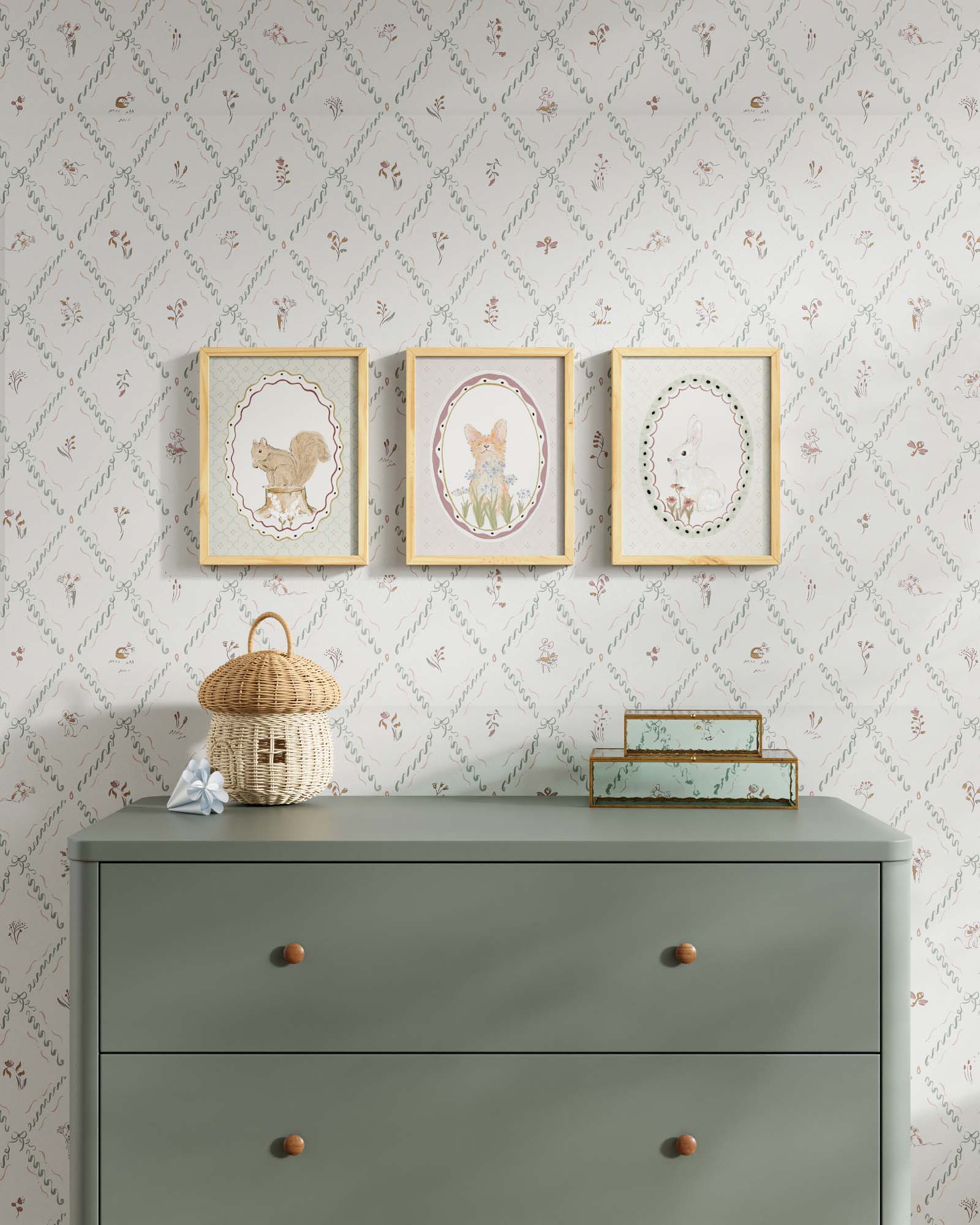 Meadow Friends Framed Wall Art Set