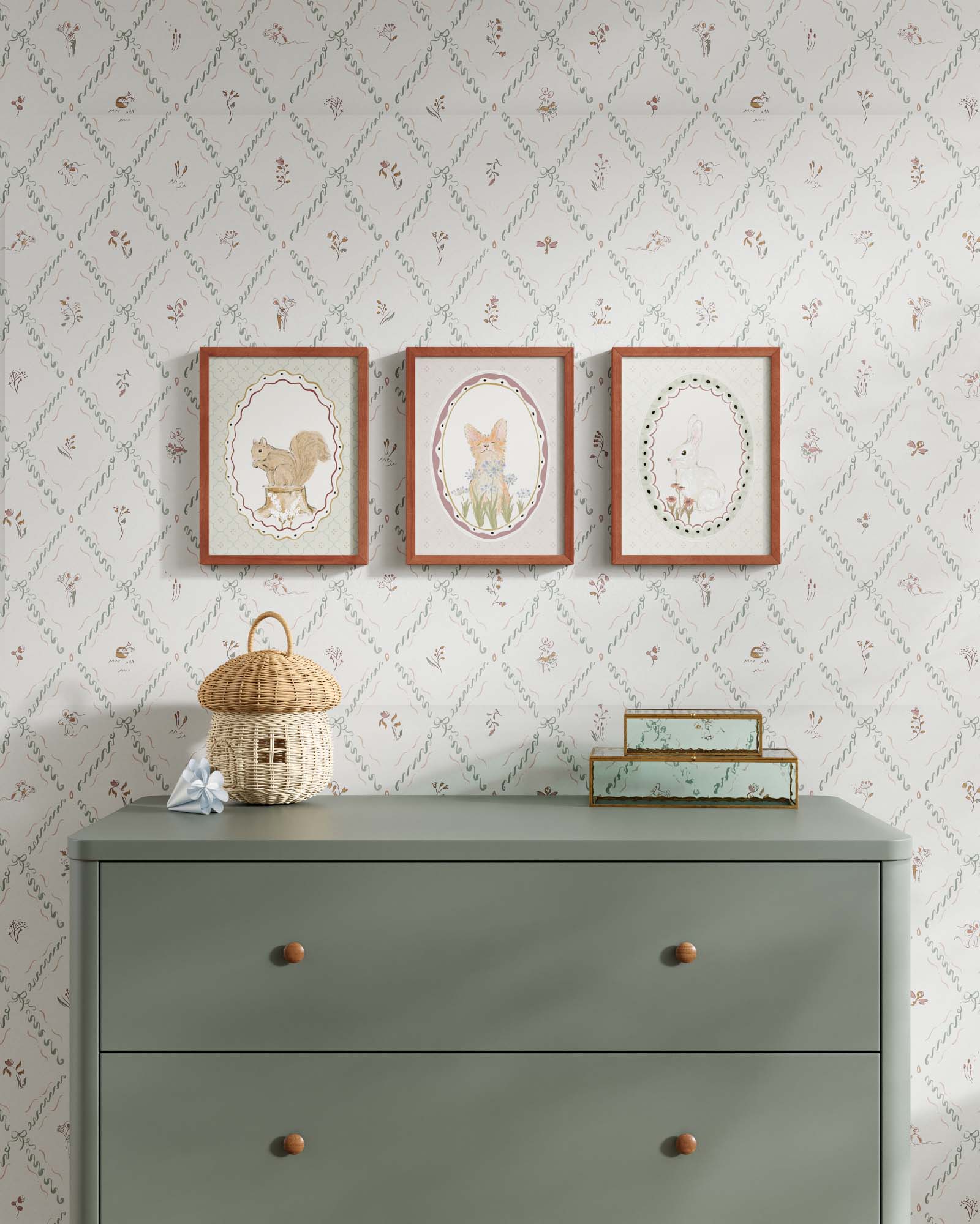Meadow Friends Framed Wall Art Set