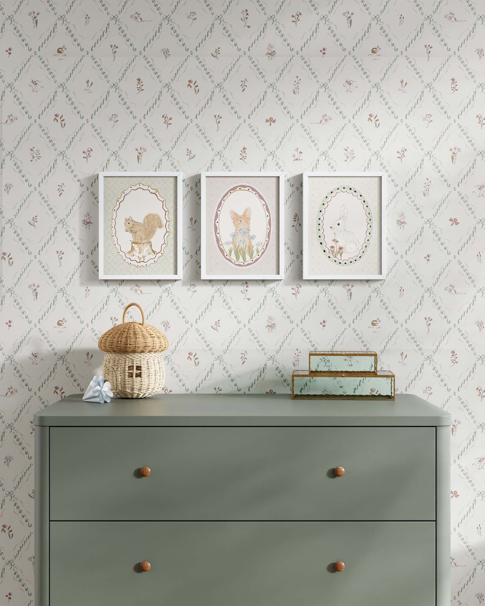 Meadow Friends Framed Wall Art Set