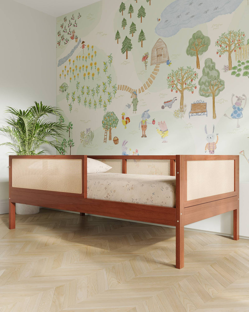 Our House Kids Bed | Convertible Montessori Floor Bed to Twin