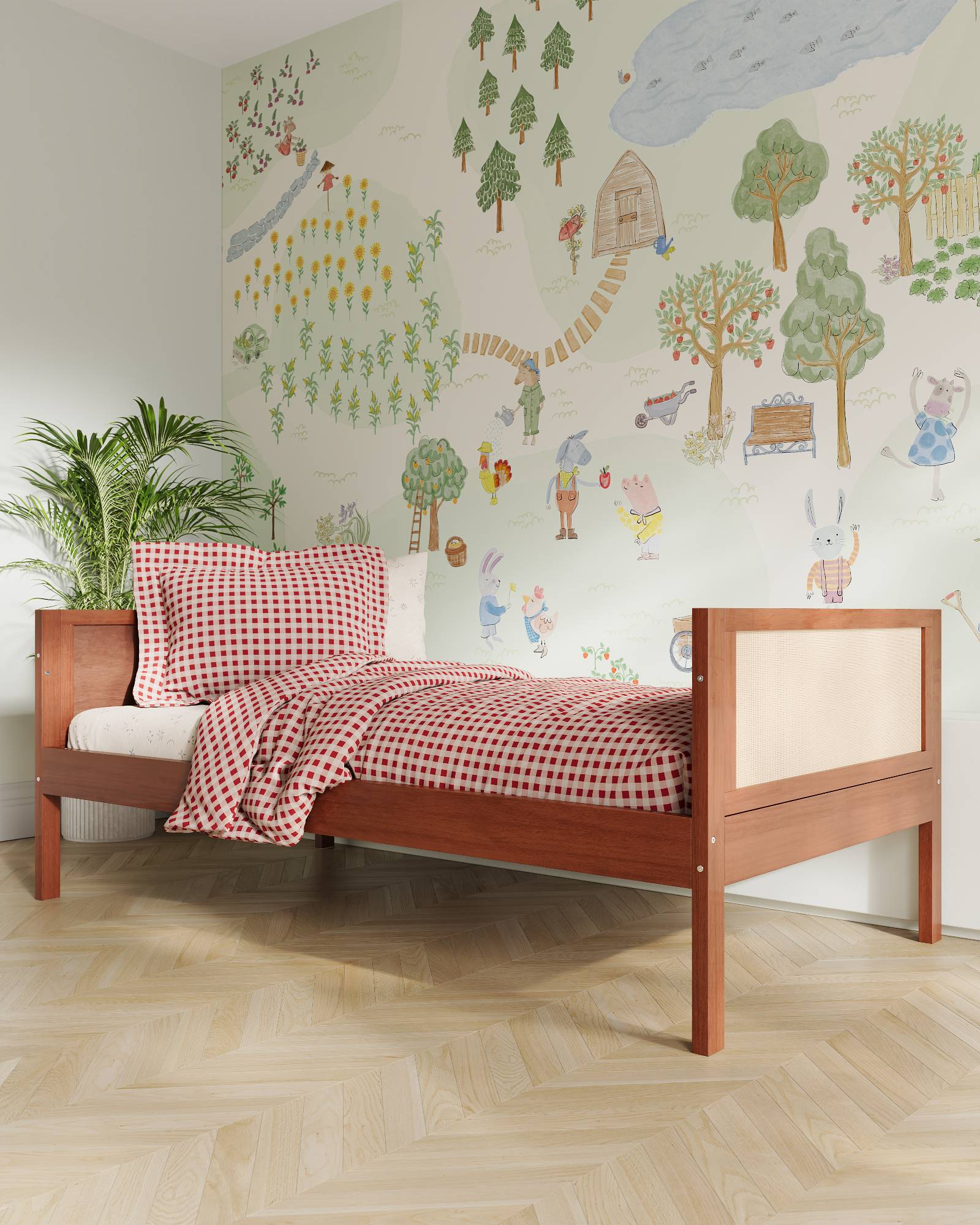Our House Kids Bed | Convertible Montessori Floor Bed to Twin