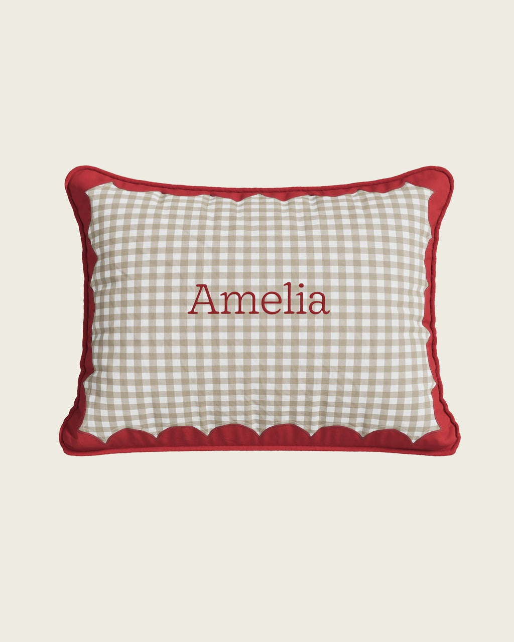 Scallop Personalized Twin Sham