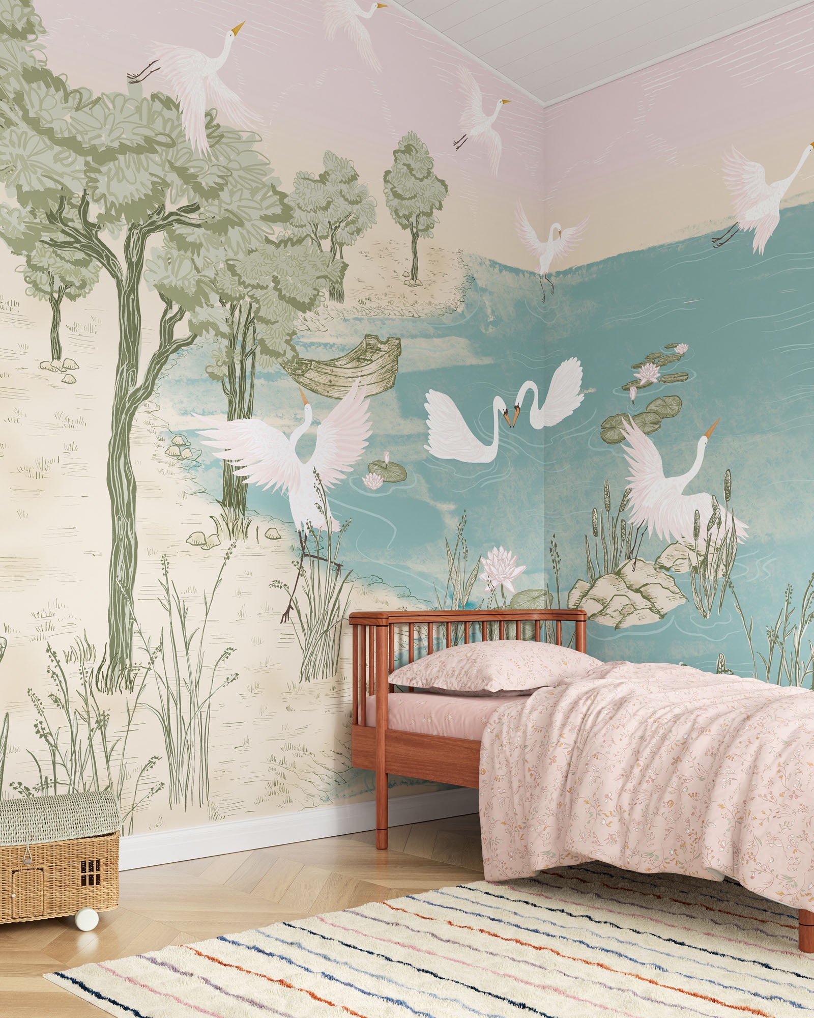 Swan Lake Wall Mural