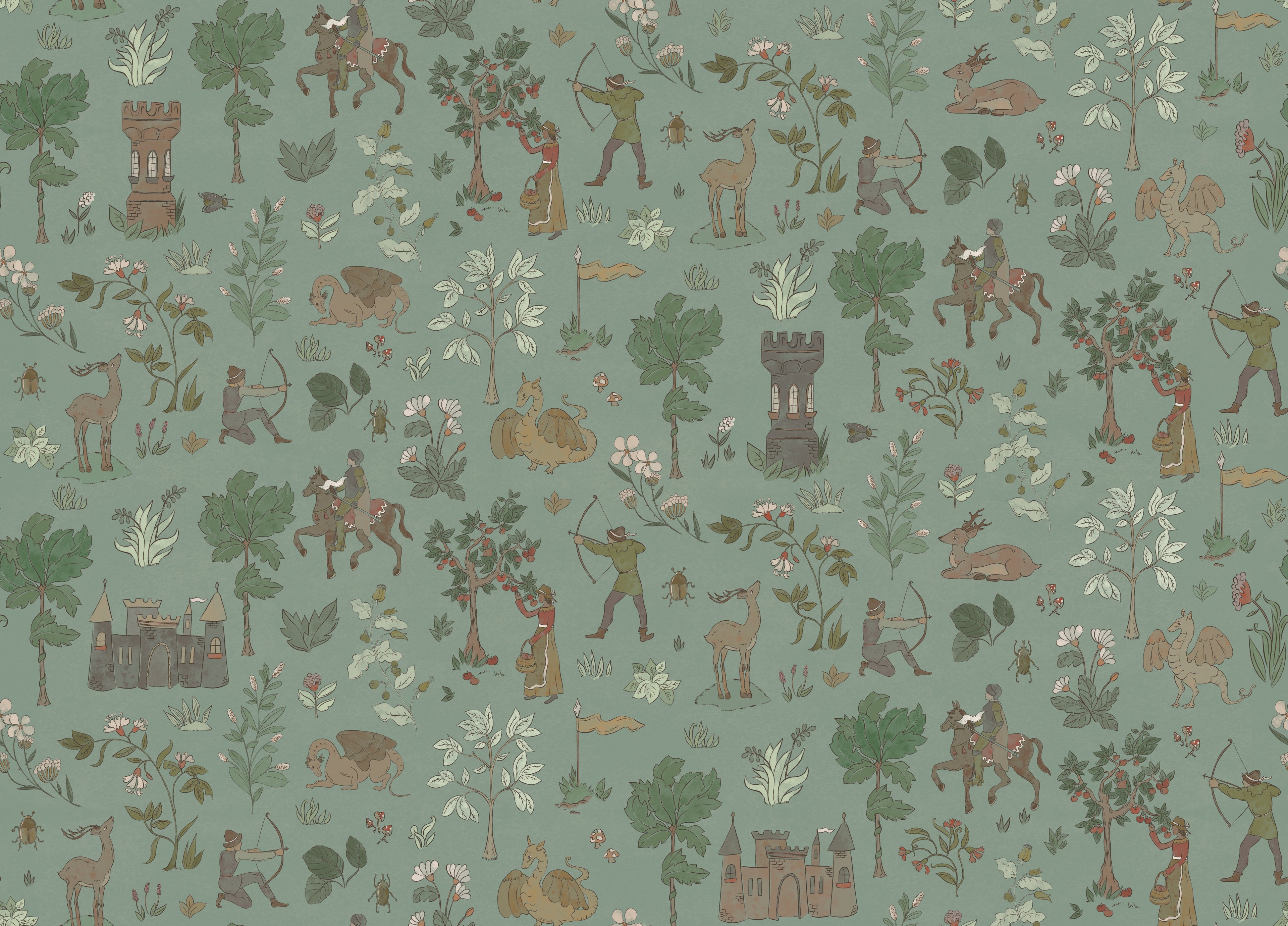 Dragon's Glen Wallpaper Sample